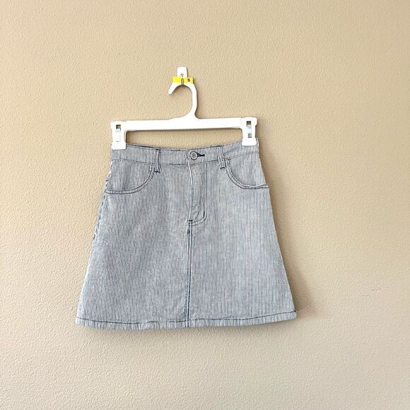 J. Galt Shanghai Striped Mini Skirt - Picture 1 of 5